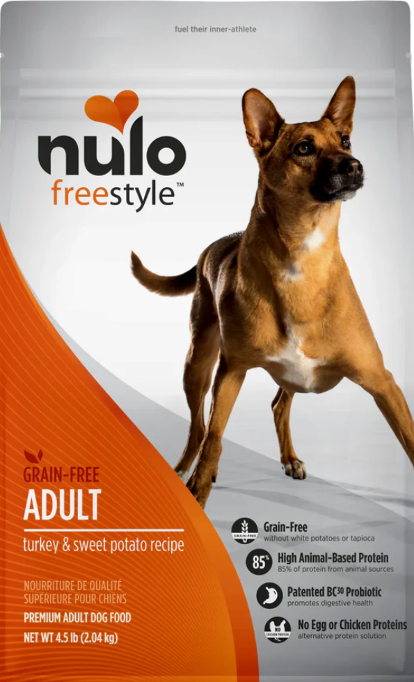 NULO│Freestyle 無穀益生菌狗乾糧 (成犬配方) 24lbs - 火雞 & 甘薯