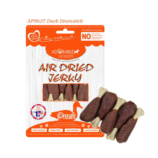 Adorable 美國100%純天然風乾小食 - 鴨肉包鈣潔牙腿 Duck Drumstick 100g