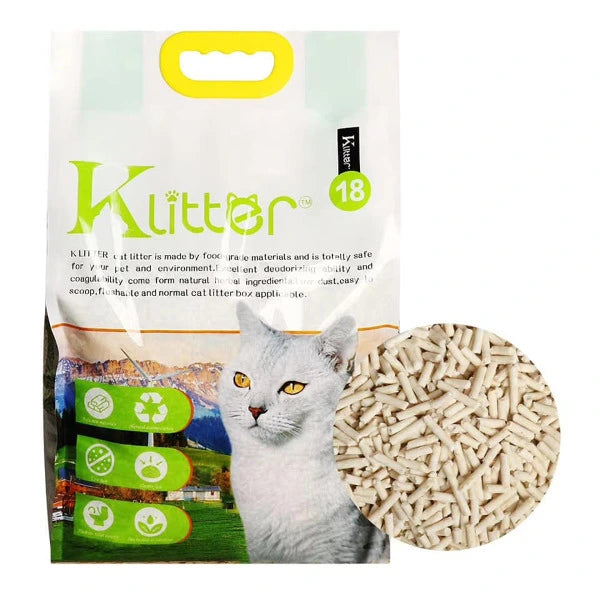 Klitter 貓砂｜Tofu Cat Litter 豆腐貓砂 (2.0mm) 18L - 原味