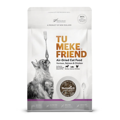 TuMeke Friend Air Dried｜超級食物風乾貓糧 400g - 鹿肉三文魚雞肉